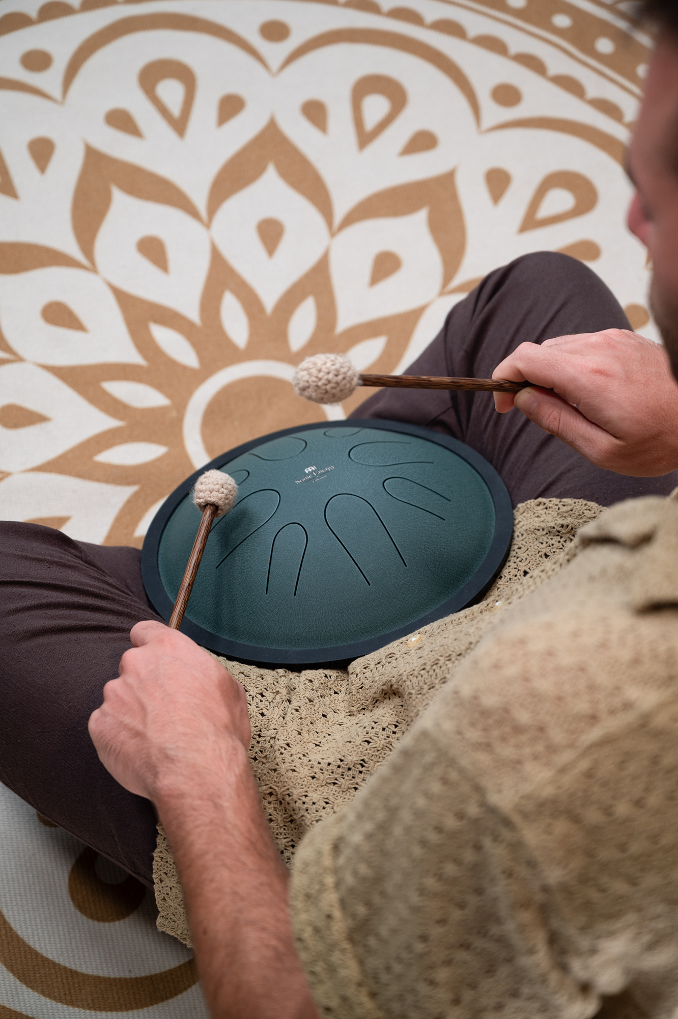 Compact Steel Tongue Drum 10" H Moll Dunkelgrün - CSTD1DG